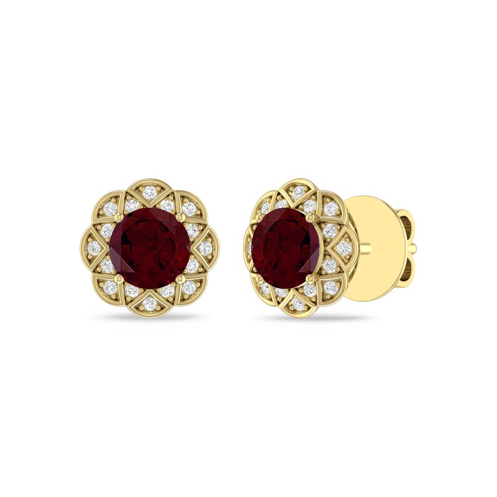 Yellow Gold - Garnet