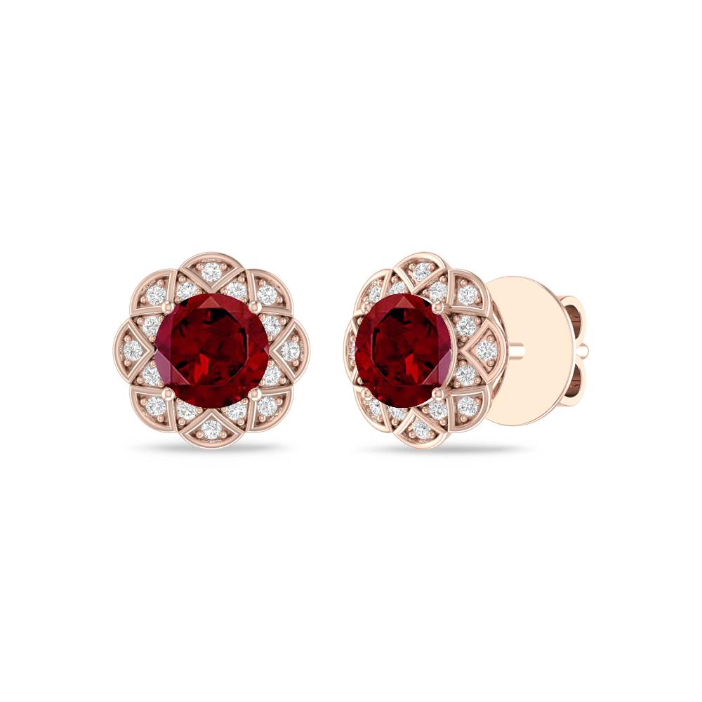 Rose Gold - Garnet