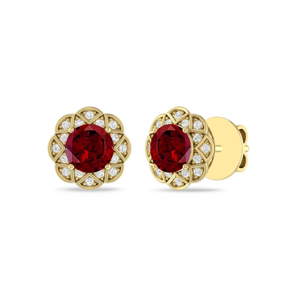 Yellow Gold - Garnet