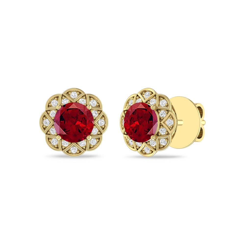 Yellow Gold - Garnet
