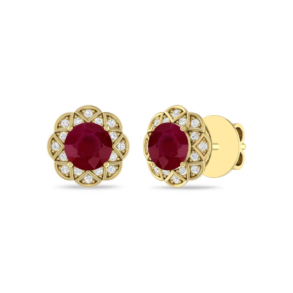 Yellow Gold - Ruby