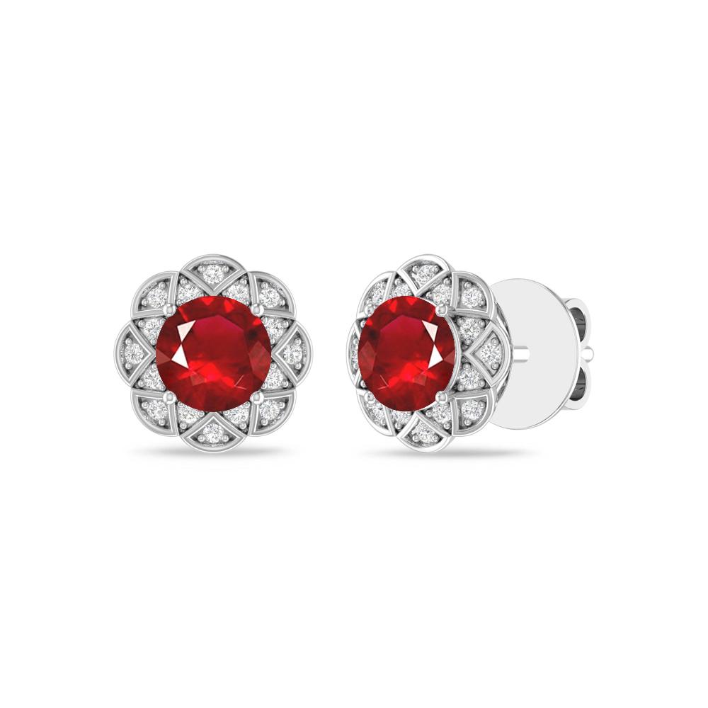 White Gold - Ruby