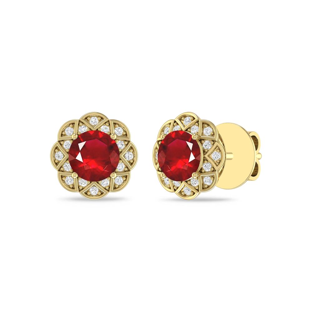 Yellow Gold - Ruby