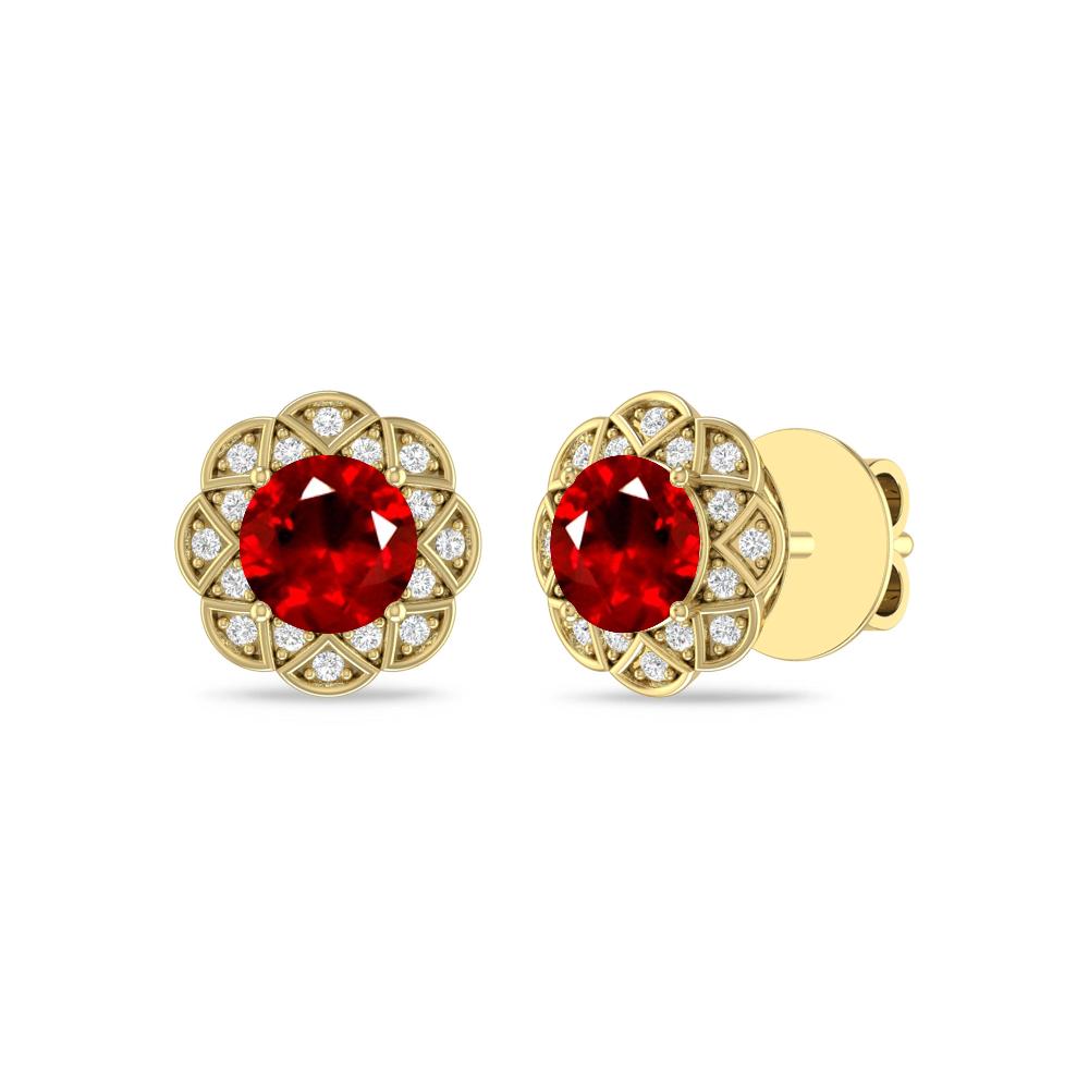 Yellow Gold - Ruby