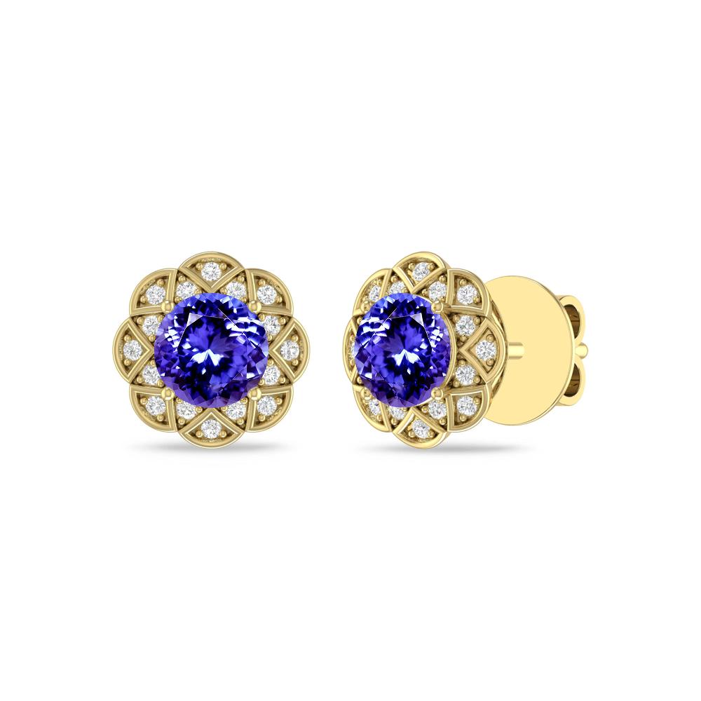 Yellow Gold - Tanzanite