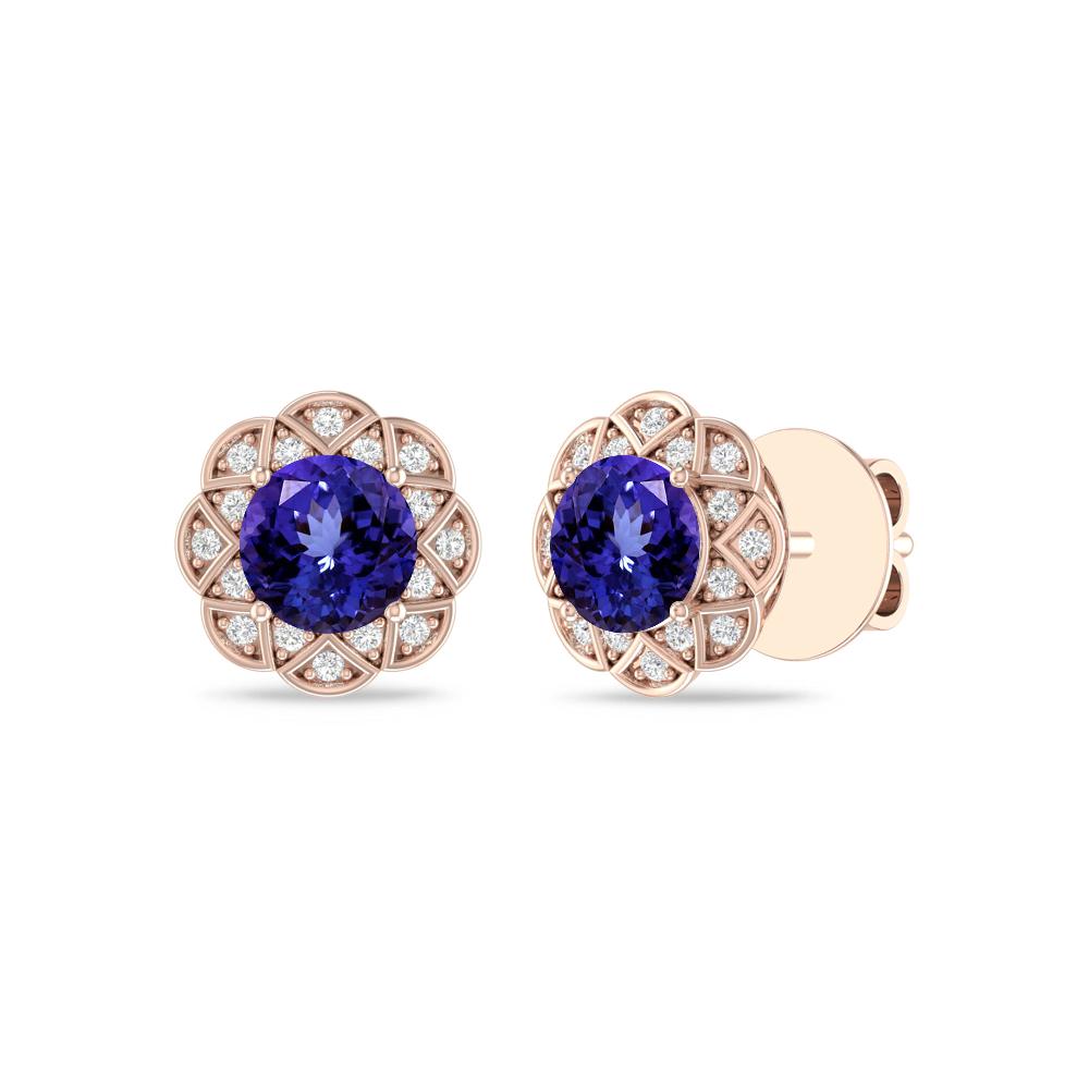Rose Gold - Tanzanite