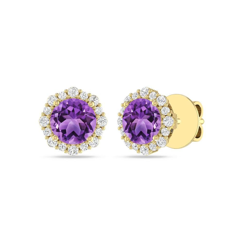 Yellow Gold - Amethyst