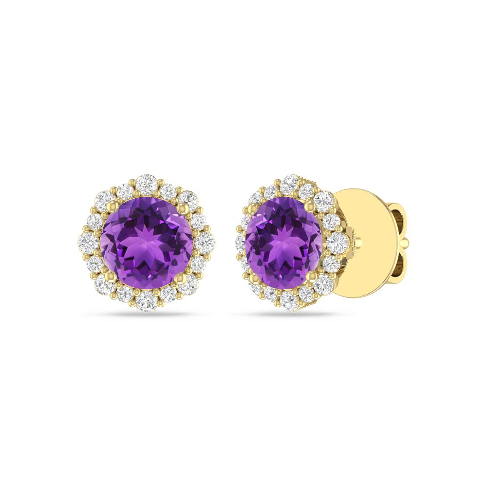 Yellow Gold - Amethyst