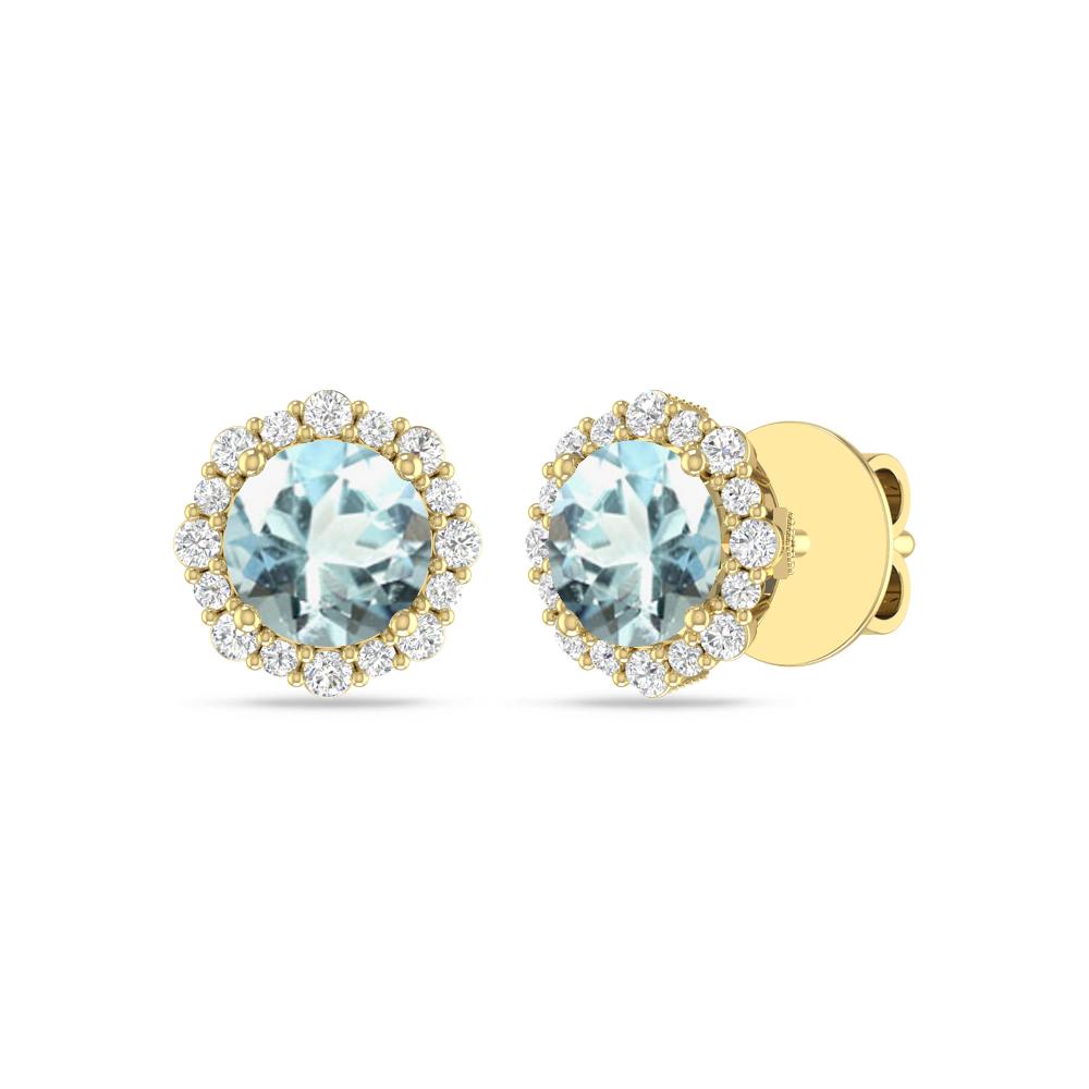 Yellow Gold - Aquamarine