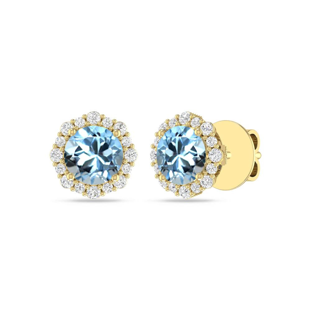 Yellow Gold - Aquamarine