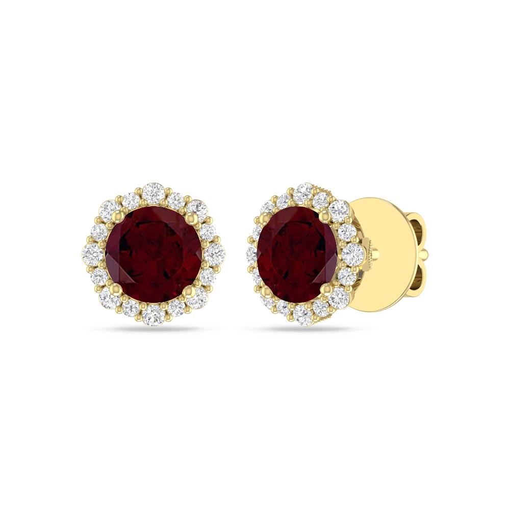 Yellow Gold - Garnet