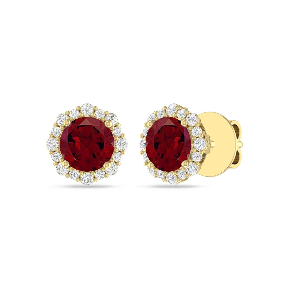 Yellow Gold - Garnet