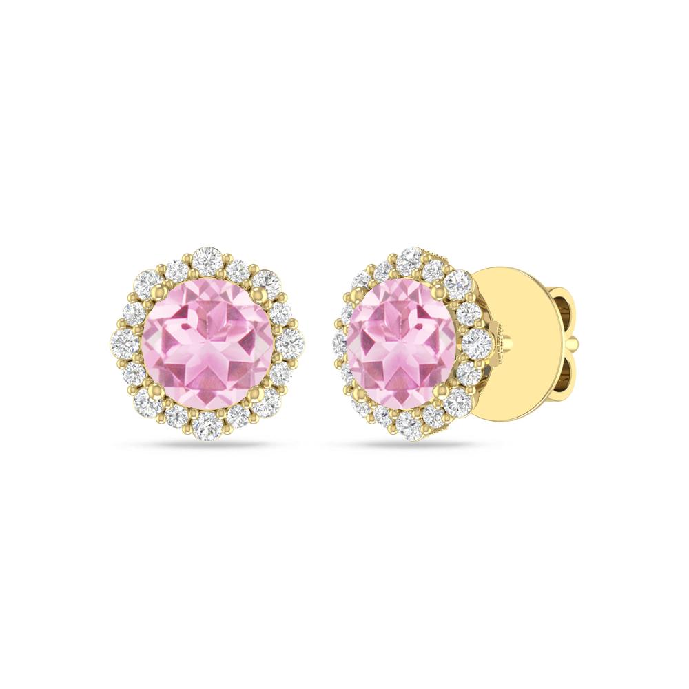 Yellow Gold - Pink Tourmaline