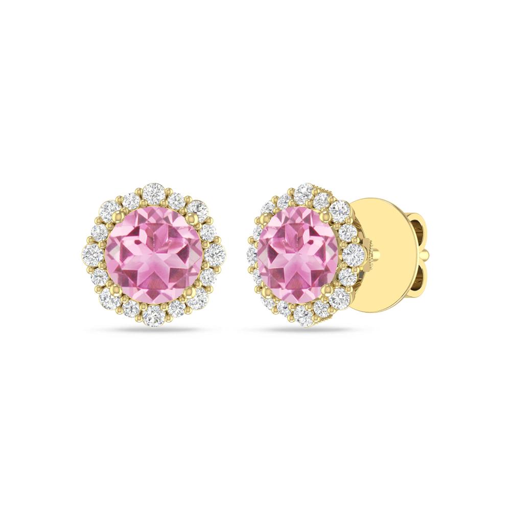 Yellow Gold - Pink Tourmaline