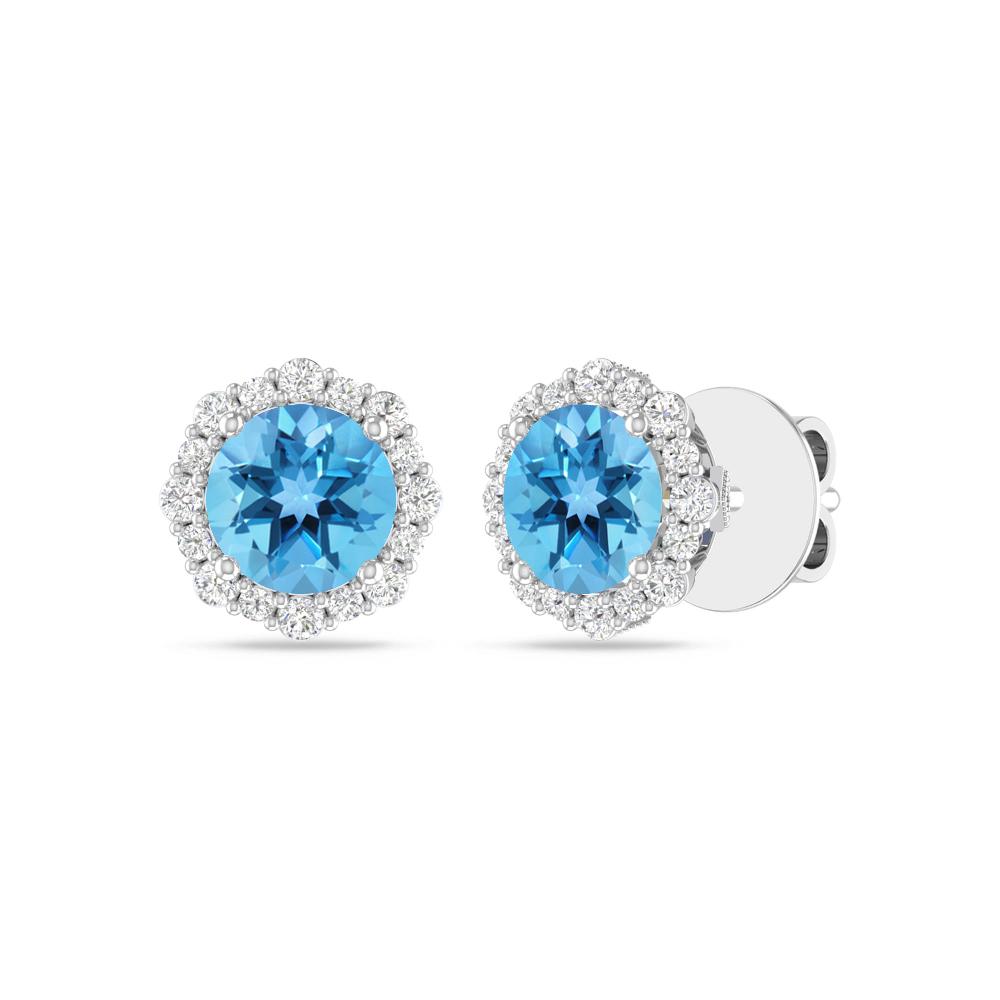 White Gold - Blue Topaz