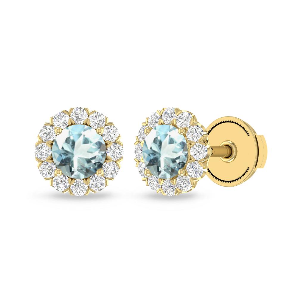 Yellow Gold - Aquamarine
