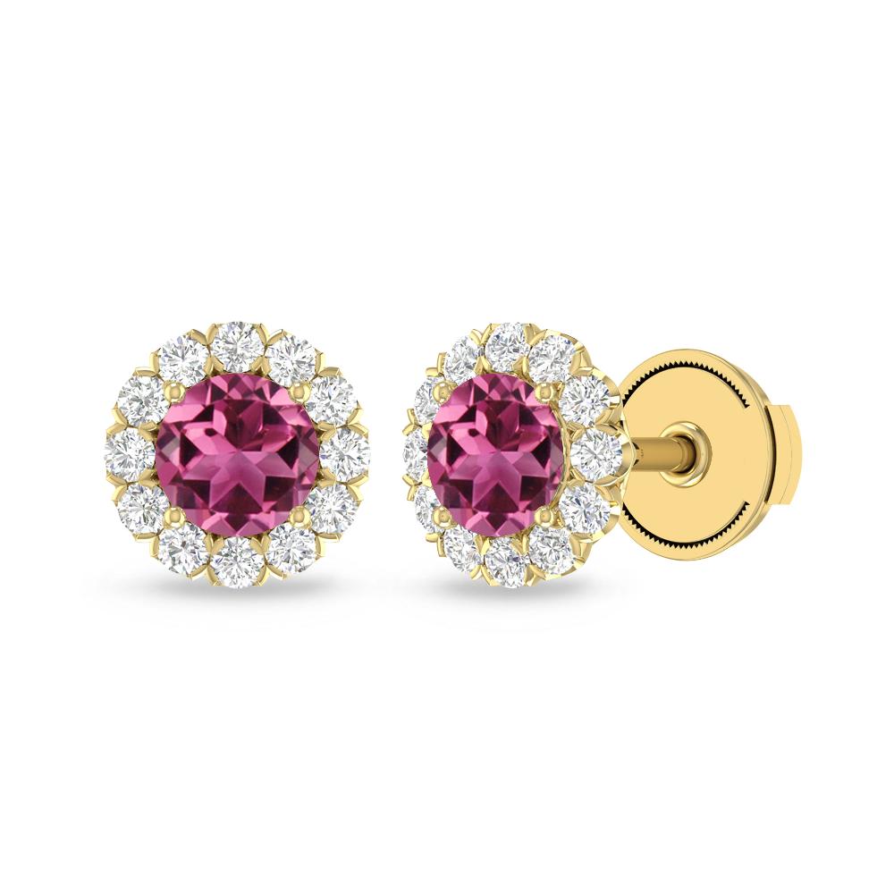 Yellow Gold - Pink Tourmaline