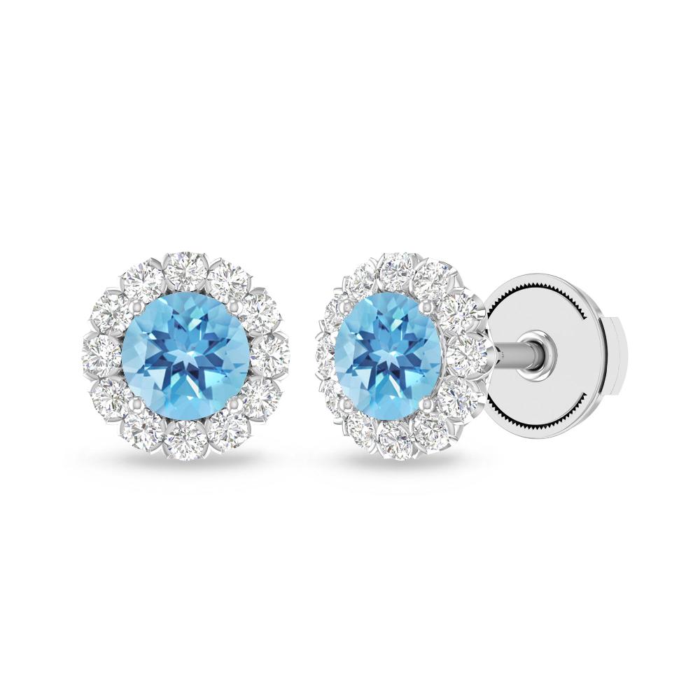 White Gold - Blue Topaz