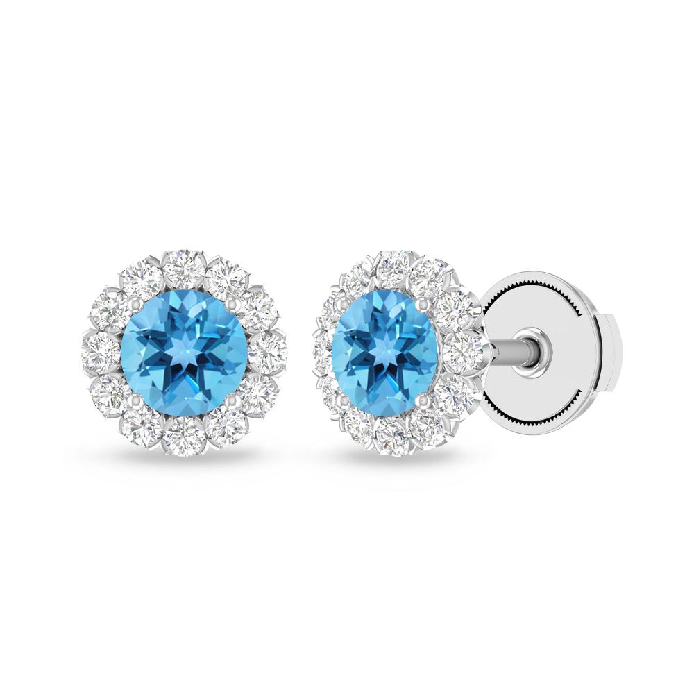 White Gold - Blue Topaz