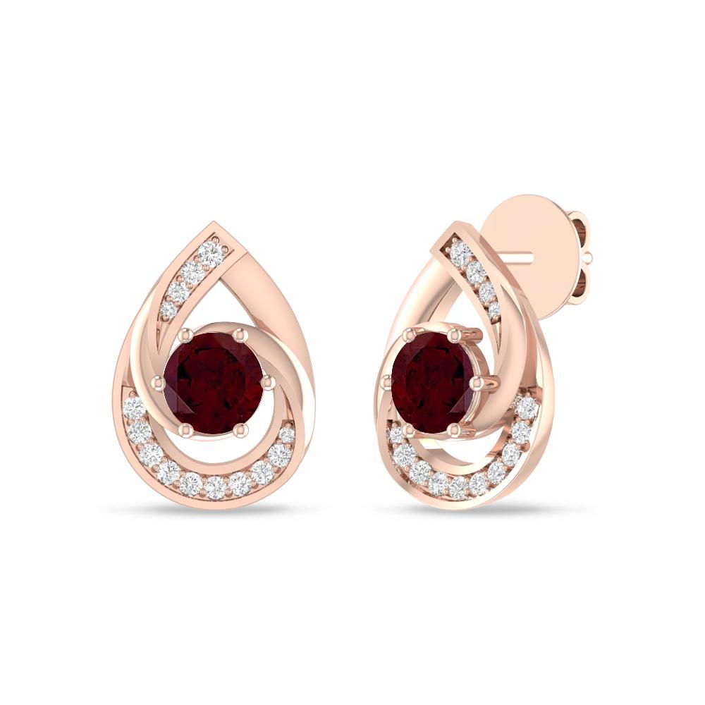 Rose Gold - Garnet