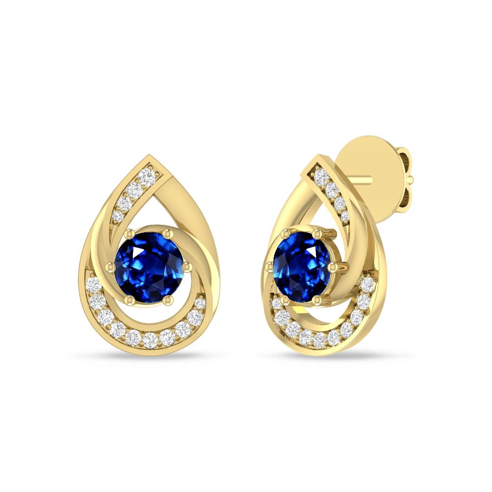 Yellow Gold - Sapphire