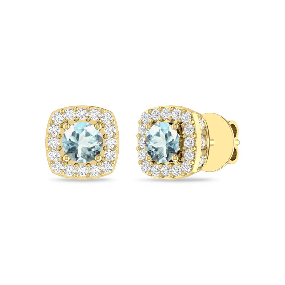 Yellow Gold - Aquamarine
