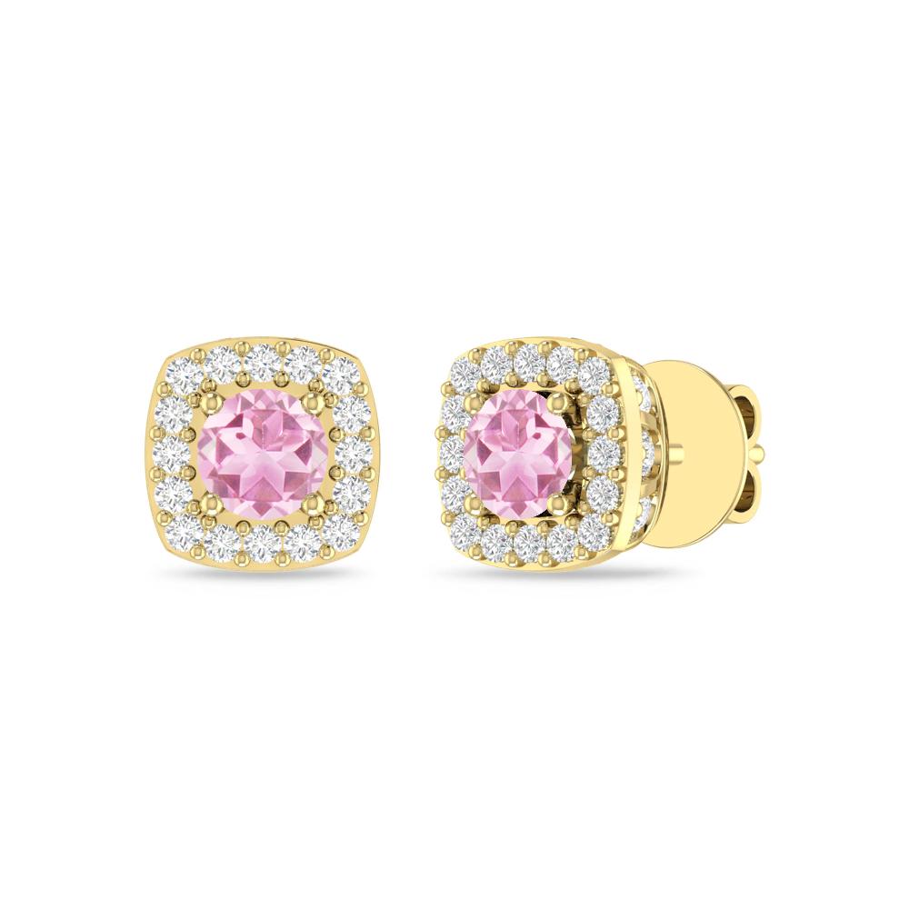 Yellow Gold - Pink Tourmaline