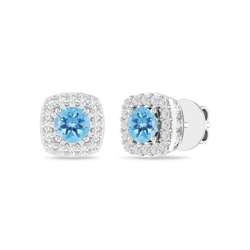 White Gold - Blue Topaz