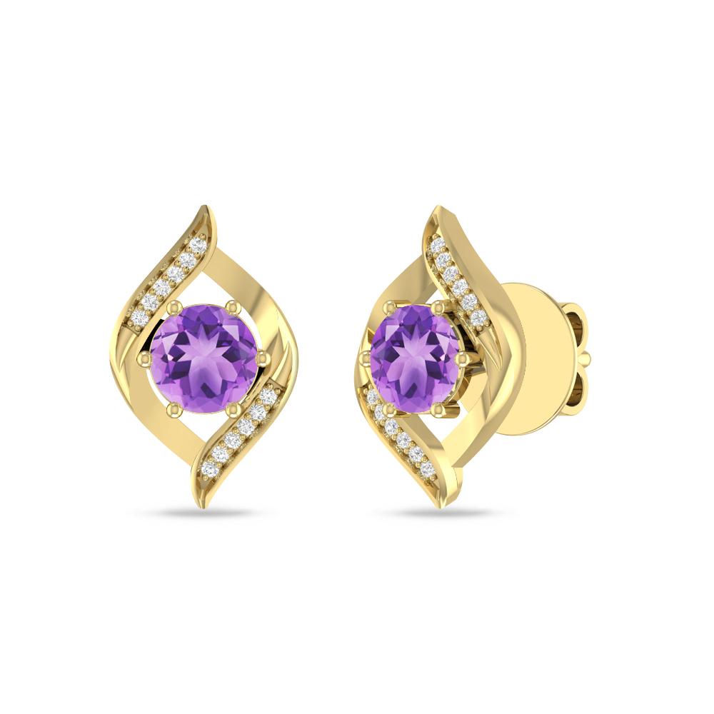 Yellow Gold - Amethyst