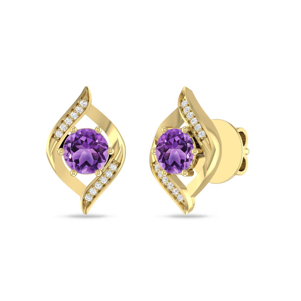 Yellow Gold - Amethyst