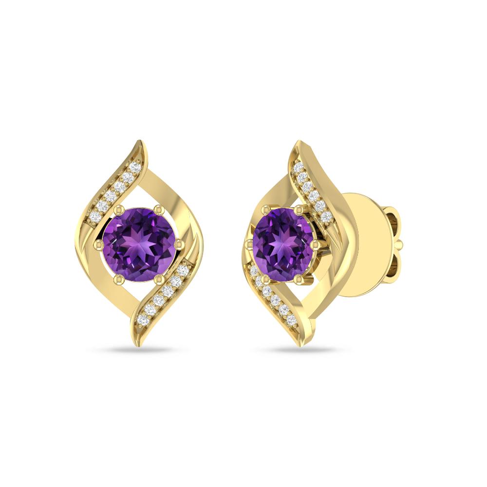 Yellow Gold - Amethyst