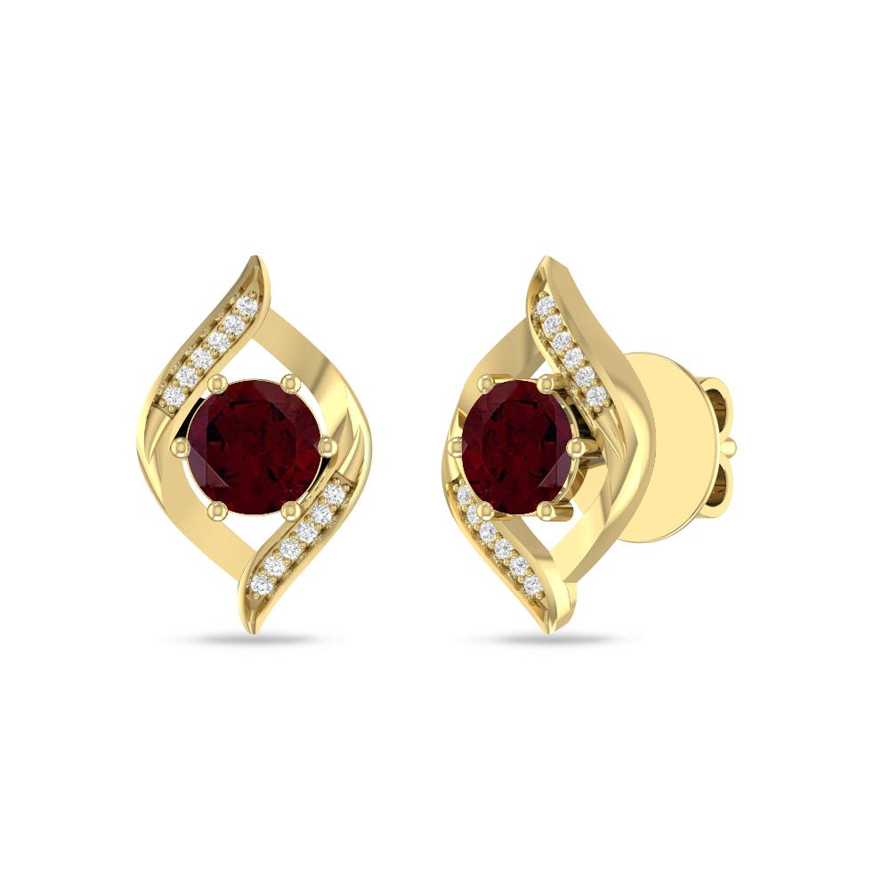 Yellow Gold - Garnet