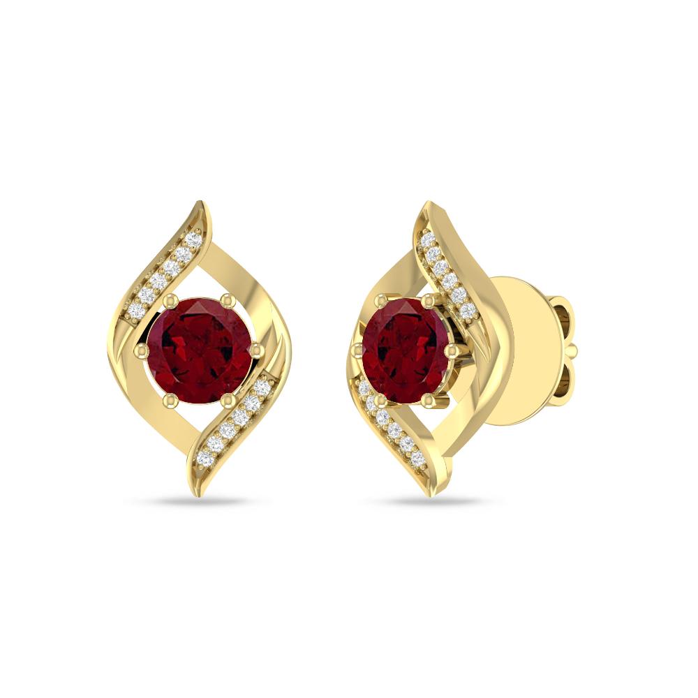 Yellow Gold - Garnet