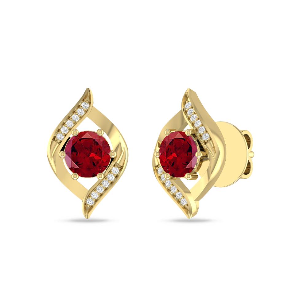 Yellow Gold - Garnet
