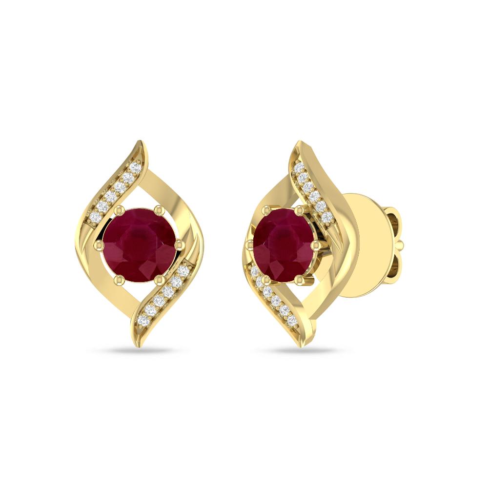 Yellow Gold - Ruby