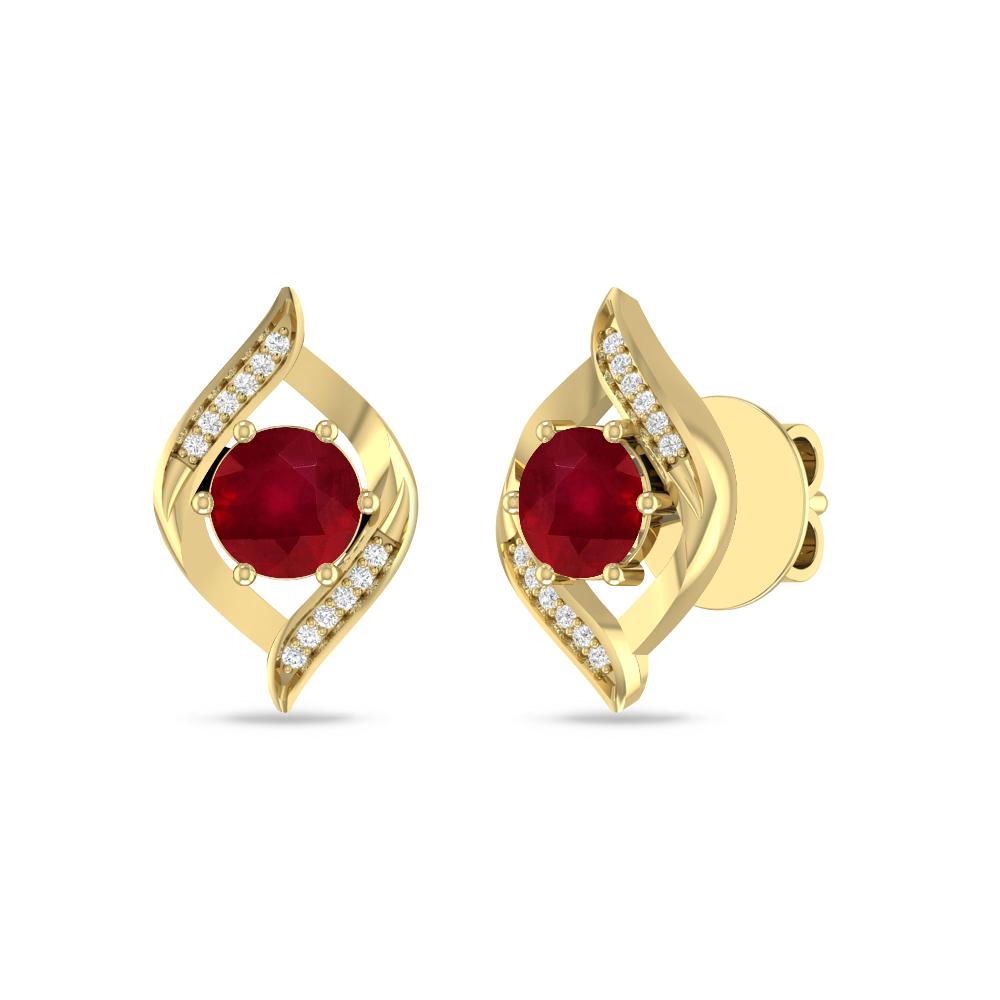 Yellow Gold - Ruby