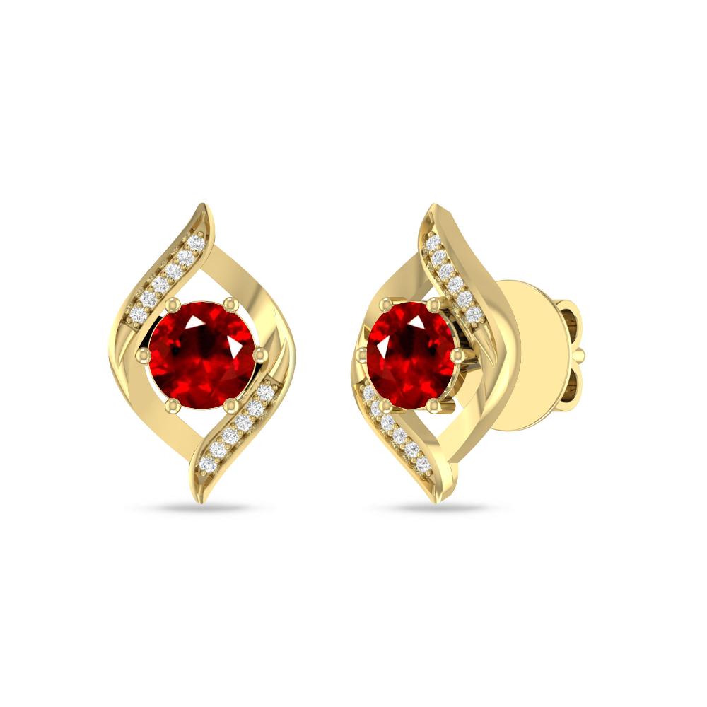 Yellow Gold - Ruby