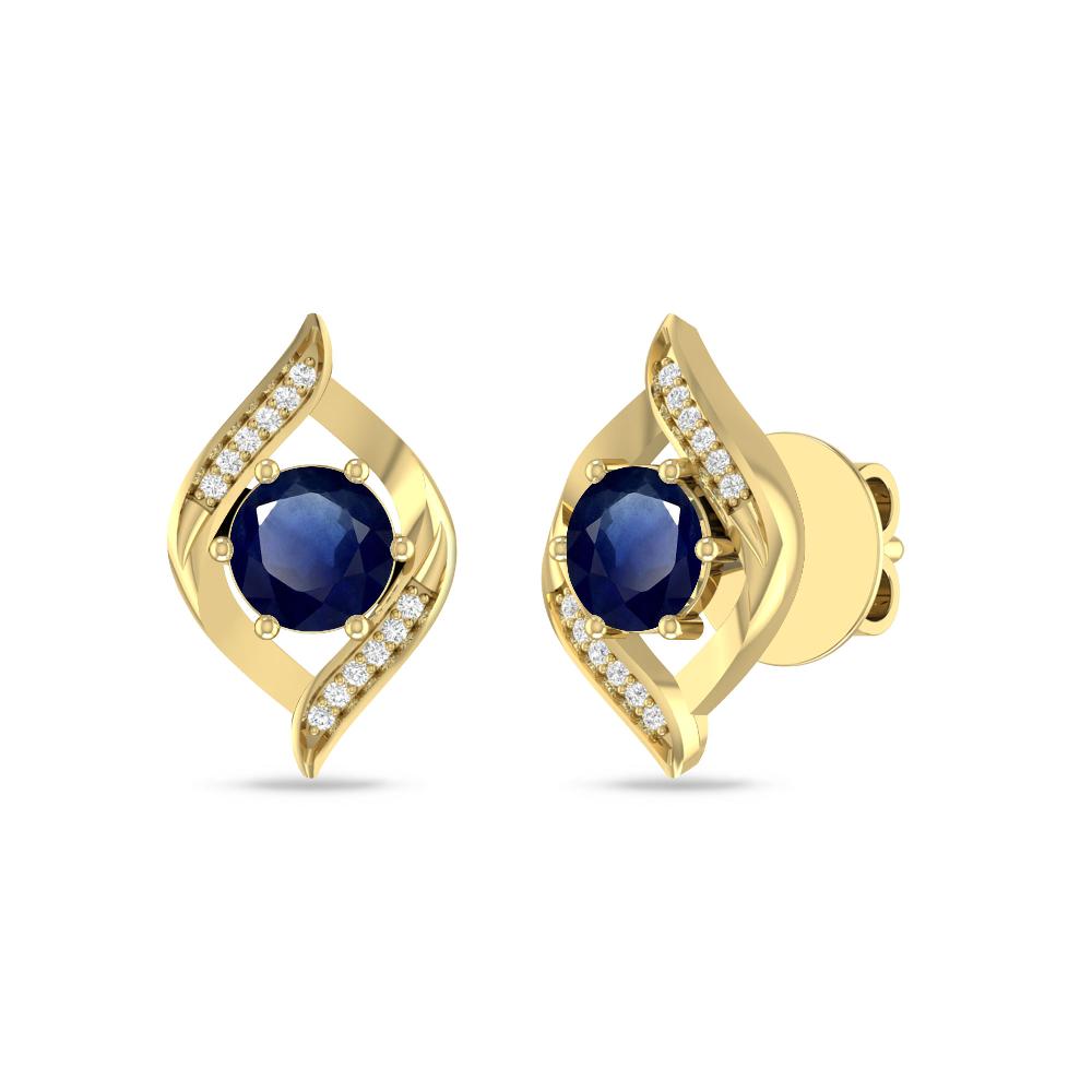 Yellow Gold - Sapphire