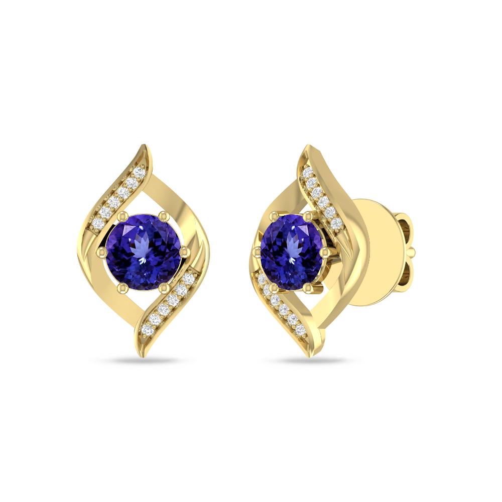 Yellow Gold - Tanzanite