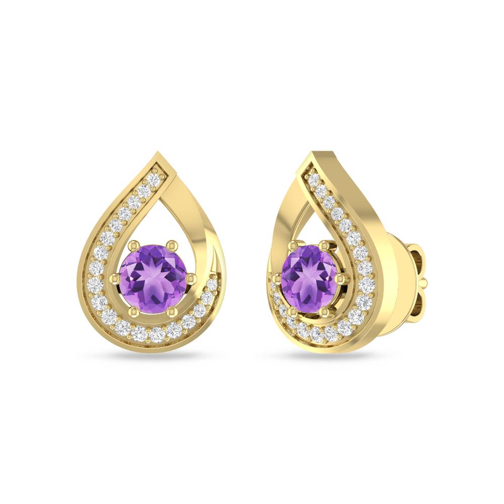 Yellow Gold - Amethyst