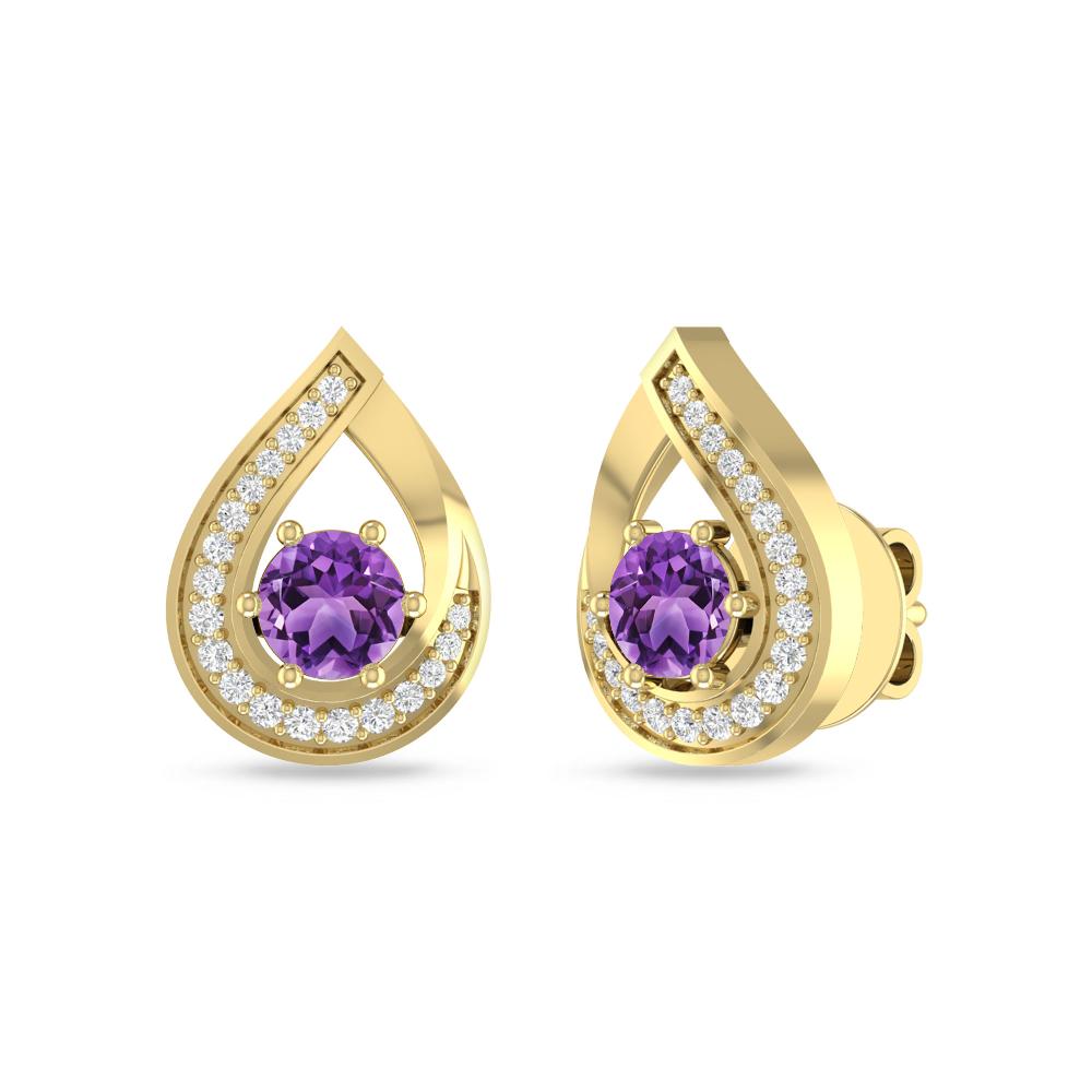 Yellow Gold - Amethyst