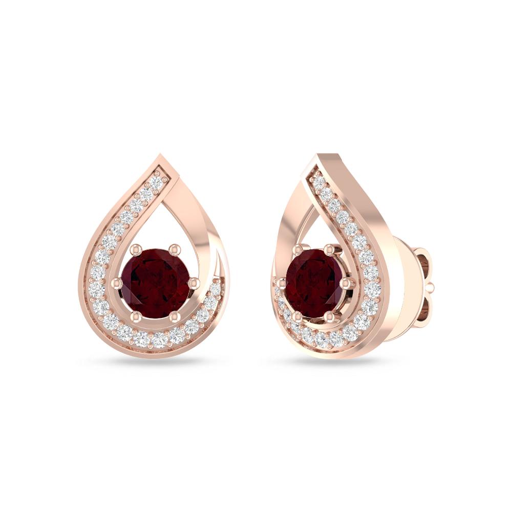 Rose Gold - Garnet