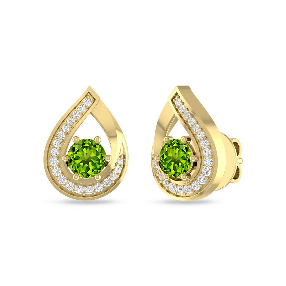 Yellow Gold - Peridot