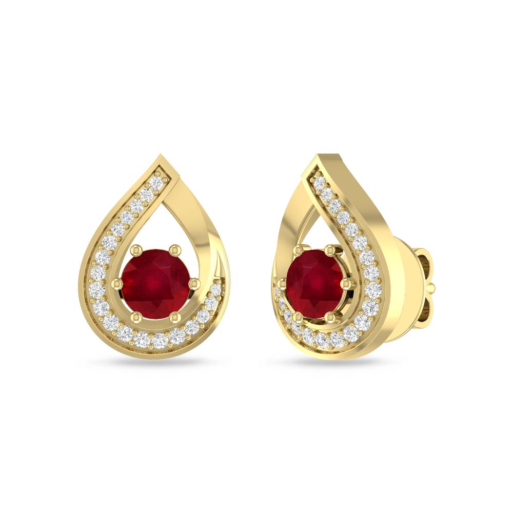 Yellow Gold - Ruby