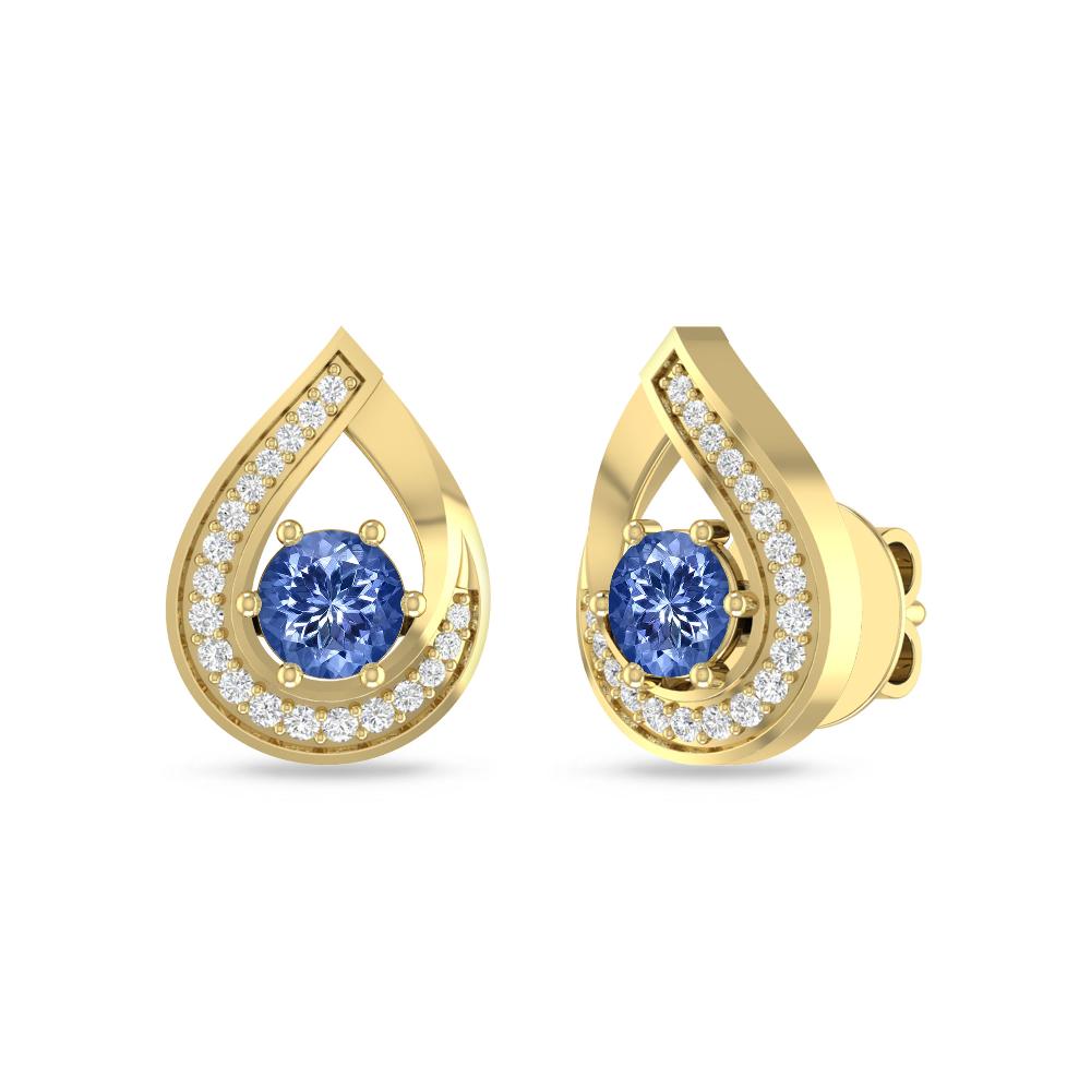 Yellow Gold - Tanzanite