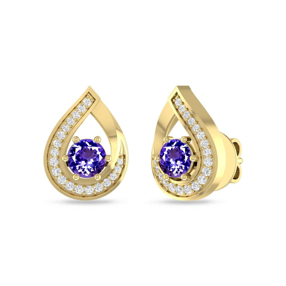 Yellow Gold - Tanzanite