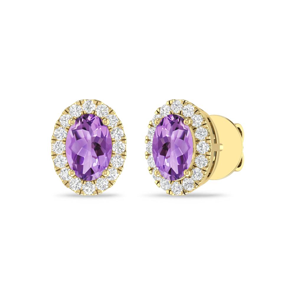 Yellow Gold - Amethyst