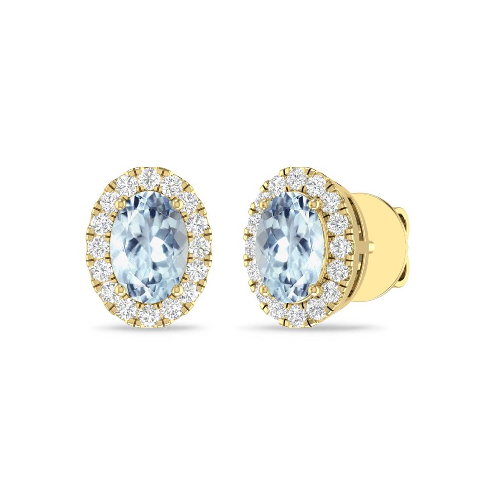 Yellow Gold - Aquamarine