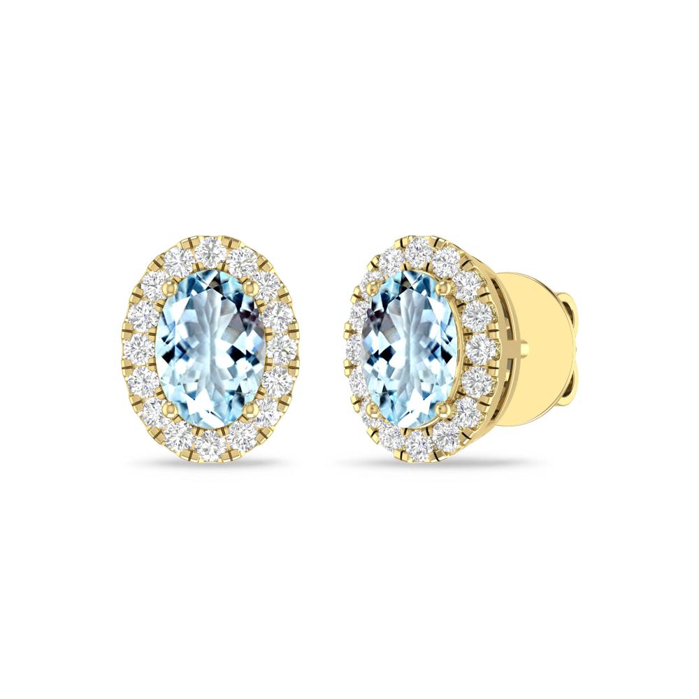 Yellow Gold - Aquamarine