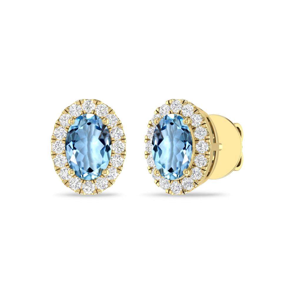 Yellow Gold - Aquamarine